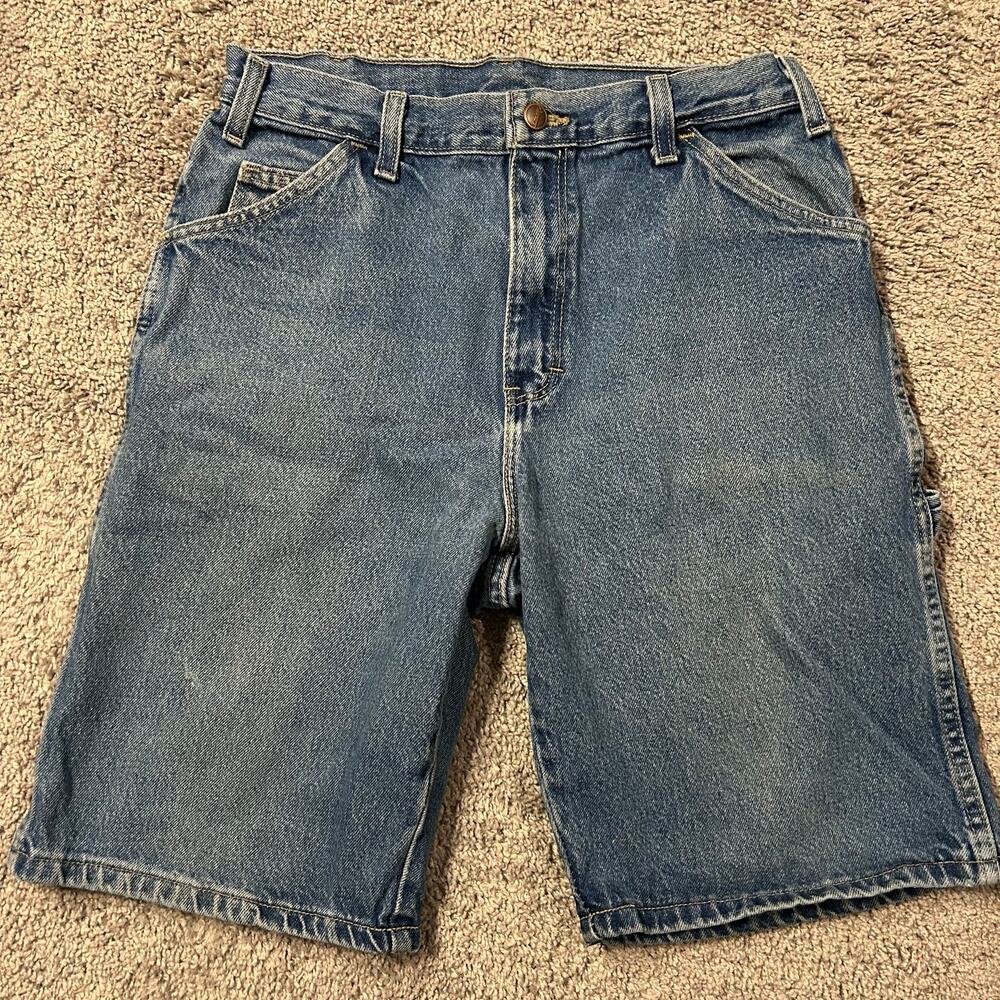 Vintage Dickies Jean Shorts Men 31 Blue Grunge Denim Jorts Carpenter 2000s Y2K